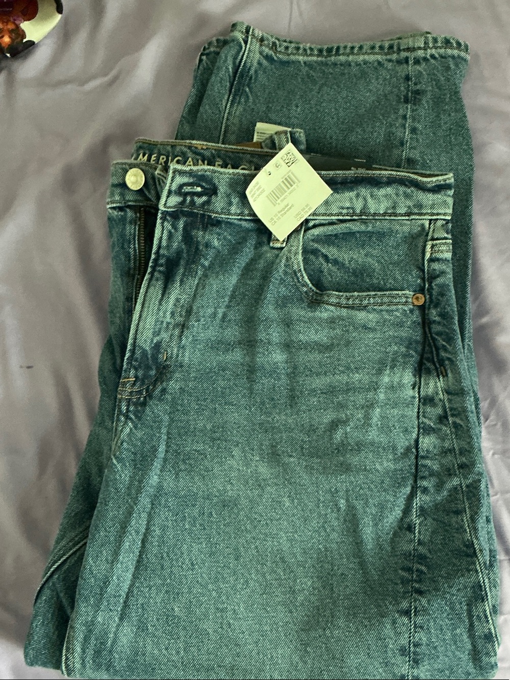 American Eagle Outfitters Men’s Teal Green Relaxed Jeans